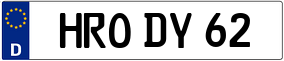 Trailer License Plate